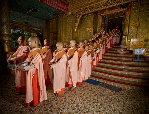 A Group of Burmese Nuns