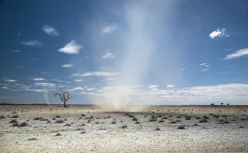dust devil, namibia