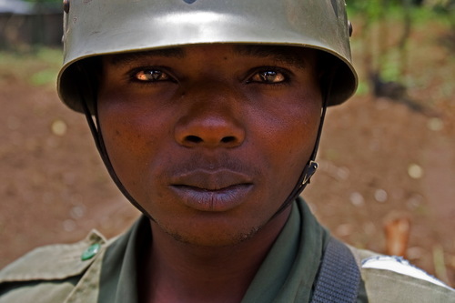 16 years old Congolese soldier