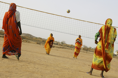 Refugee volleyball
