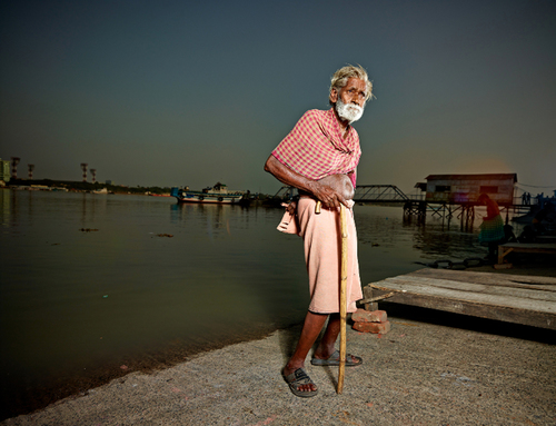 Old Man at the Ganges