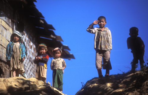 Five Kids, Near Kalaw Burma