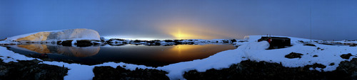 Sundown and rise at Faraday Island