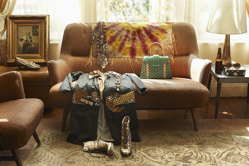 Purse and Sofa