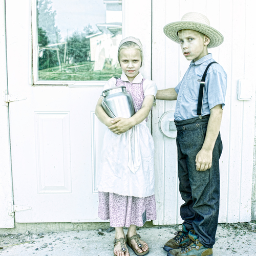 Emmi and Hans at Milking Barn
