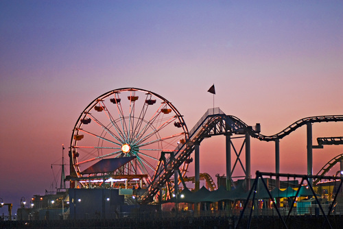 Santa Monica Pier at Dusk