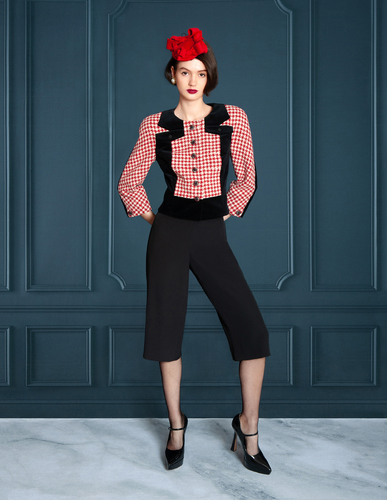Red and Black Suit 