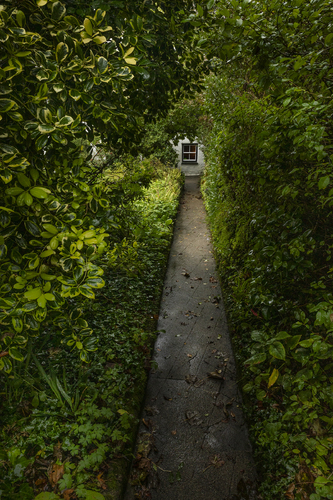 Cottage Walk way Cornwall, England