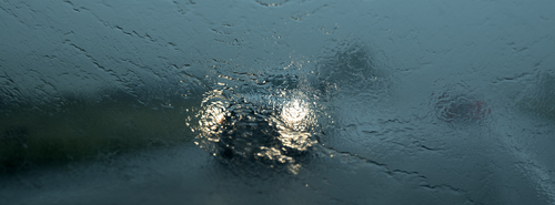 North Dakota Road Rain