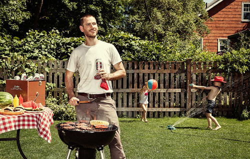 Rockwellian Summer Backyard