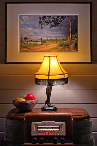 Still Life w/ Apple,Pear and Leg Lamp