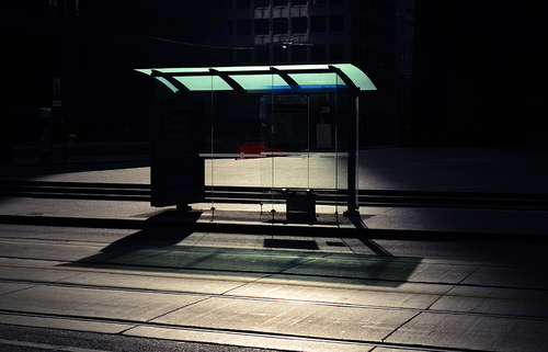 Illuminated Bus Sheter