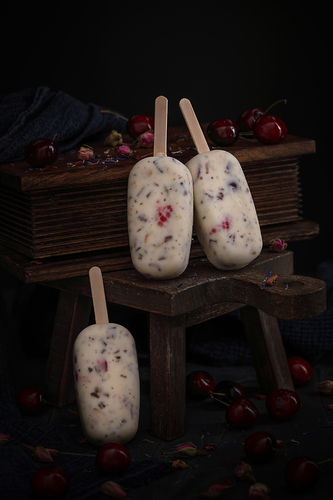 Cherry Parfait Popsicles