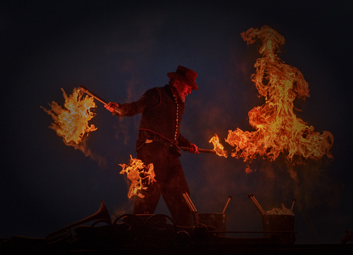 the burning man