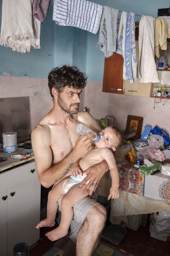 Poor people in Braila