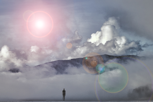 light through the mist