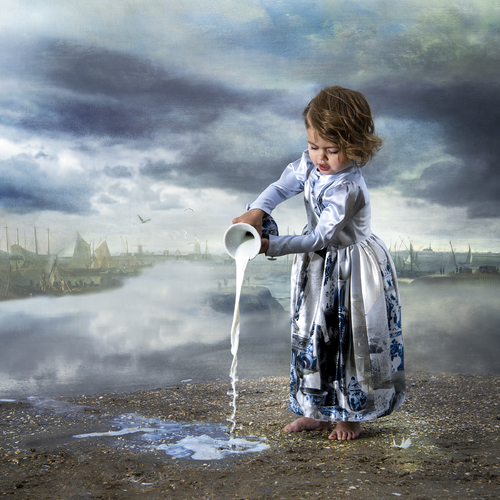 Apprentice milkmaid at work