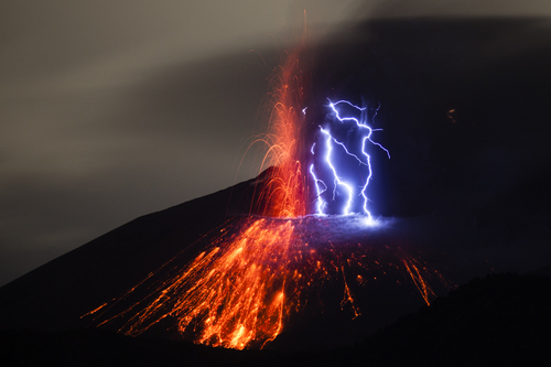 Eruption of Sakurajima volcano