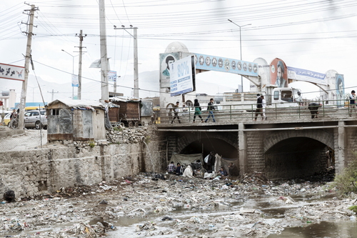 Drug Addicts at Kabul River