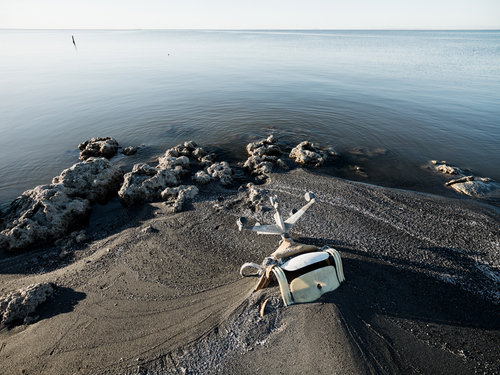 Chair in the Salton Sea