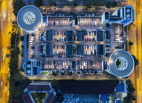 Car park from above