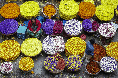 Life inside flower Market