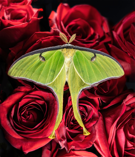 Actias luna Moth
