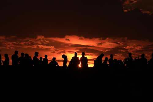 People at Sunset