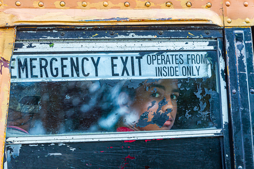 Inside the bus