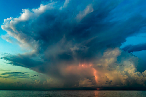 Lighting Storm Offshore