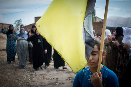 Funeral Ceremony for a Kurdish Fighter