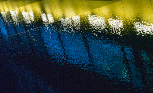 yellow-blue abstract