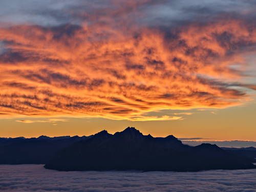 Mount Pilatus after Sunset