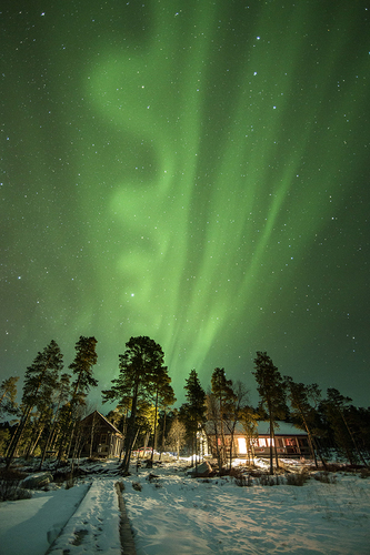 Northern Lights above the Arctic Circle