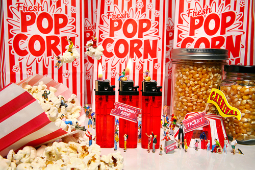 The new Popcorn ride was a fun success at the carnival.