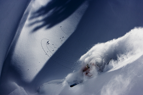 Powder skiing