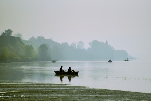 Fishers Boats On Danube
