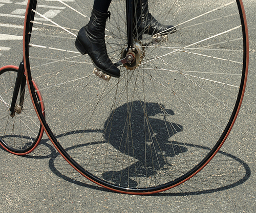 Parading Cyclist