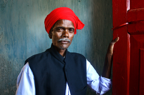 Man with red turban