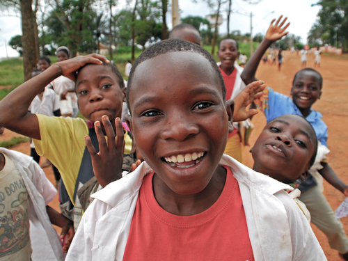Angolan kids after shool.