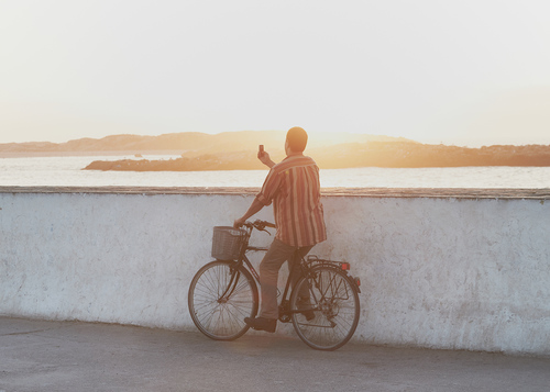 Man on Bicycle