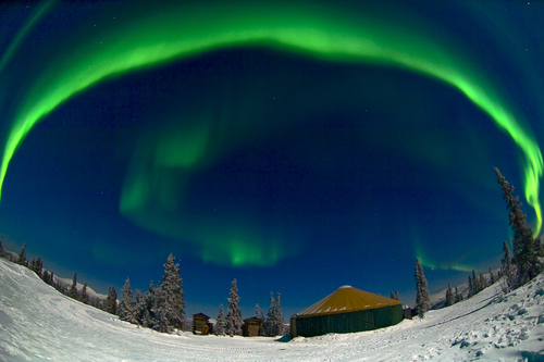 a_Aurora over Charley Dome, Chena Hot Springs Resort Alaska