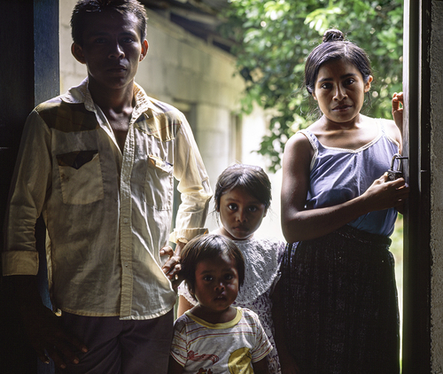 Church Custodian with Family