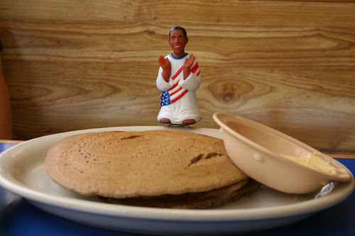 Dashboard Obama has breakfast