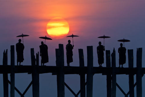 Sunset Over Amarapura