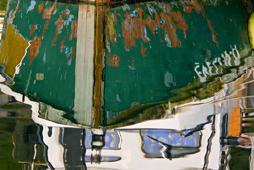 Boat Reflection, Alaska
