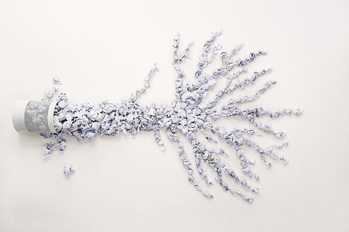 wasted paper tree