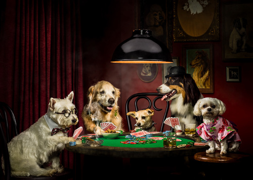 Dogs Playing Poker