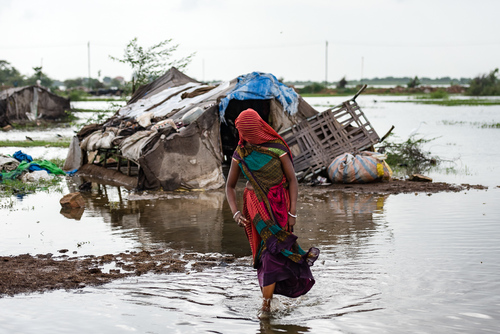 Gypsy Village Under Water