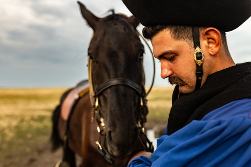 Wrangler with his horse